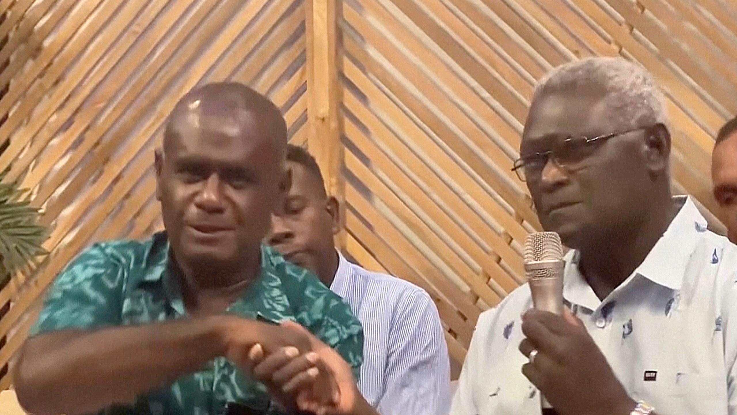 Jeremiah Manele elected prime minister in Solomon Islands, which ...