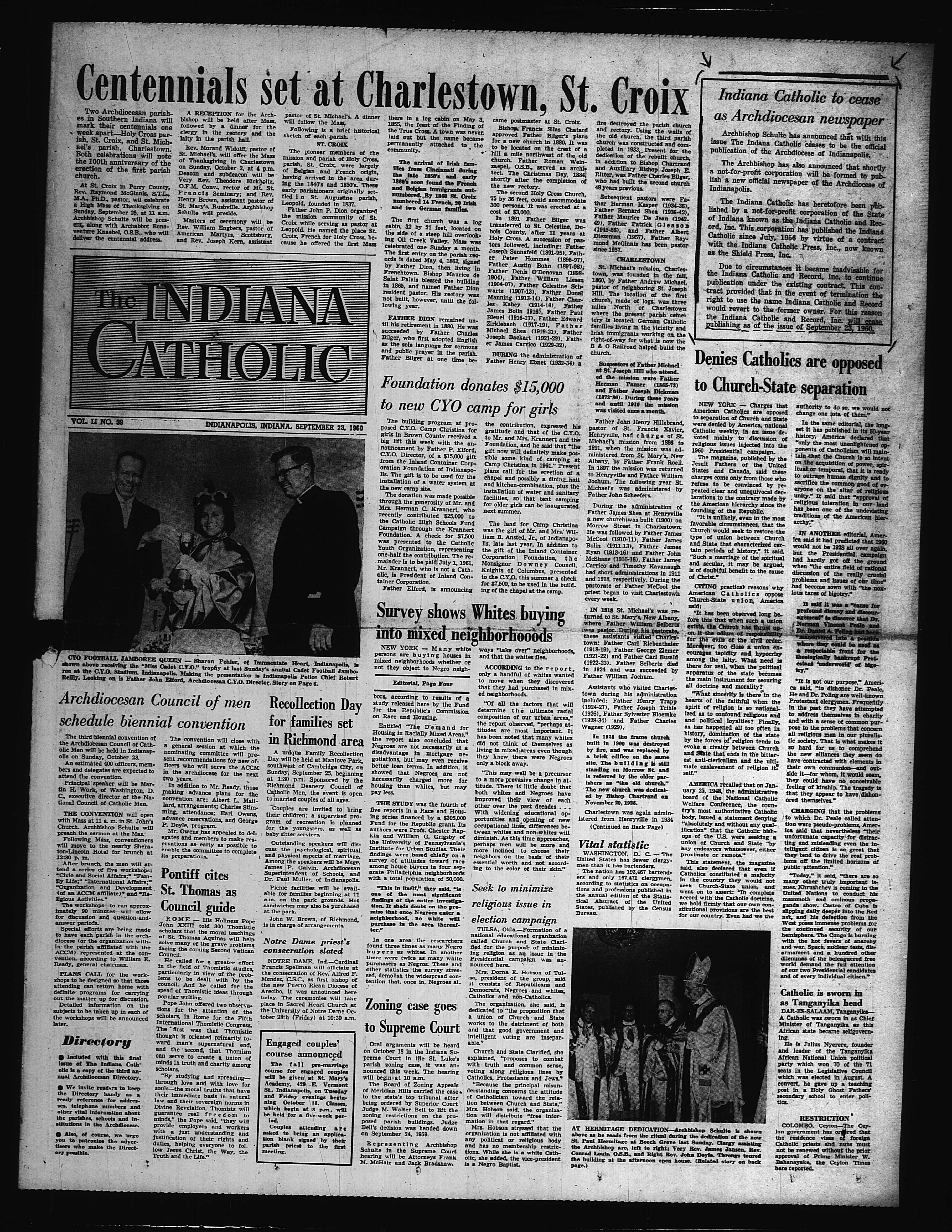 Indiana Catholic and Record - indyencyclopedia.org